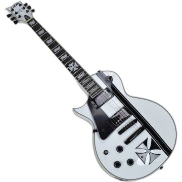ESP LTD Iron Cross James Hetfield Left Hand Electric Guitar in Snow B-Stock sku number LIRONCROSSSWLH.B
