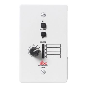 dbx ZC8 Wall Mounted Zone Controller sku number DBXZC8V