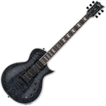 ESP LTD EC-1000 Piezo Quilted Maple Electric Guitar See Thru Black sku number LEC1000PIEZOQMSTBLK