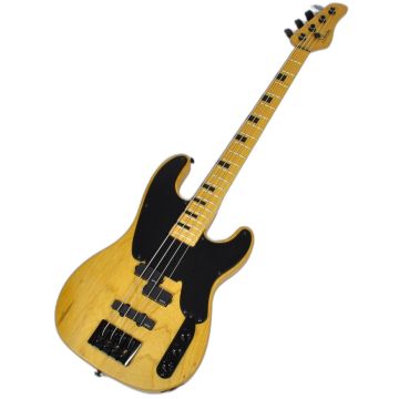 Schecter Model-T Session Electric Bass in Aged Natural Satin Finish sku number SCHECTER2848