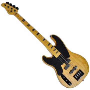 Schecter Model-T Session LH bass in Aged Natural Satin sku number SCHECTER2849