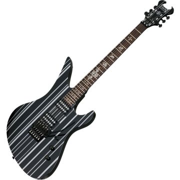 Schecter Synyster Standard guitar in Gloss Black with Silver Pinstripes sku number SCHECTER1739