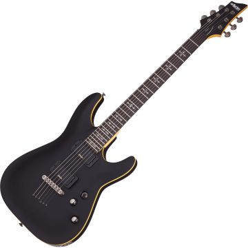 Schecter Demon-6 guitar in Aged Black Satin sku number SCHECTER3660