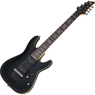 Schecter Demon-7 guitar in Aged Black Satin sku number SCHECTER3662