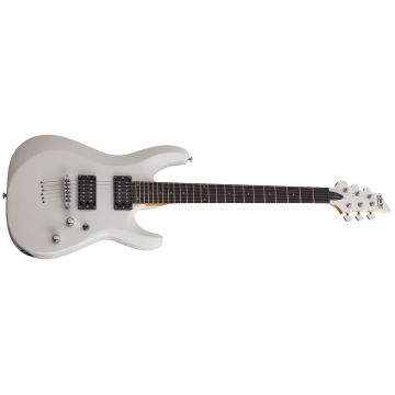 Schecter C-6 Deluxe guitar in Satin White sku number SCHECTER432