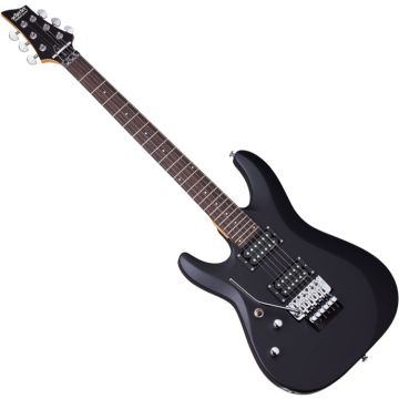 Schecter C-6 FR Deluxe LH guitar in Satin Black sku number SCHECTER436