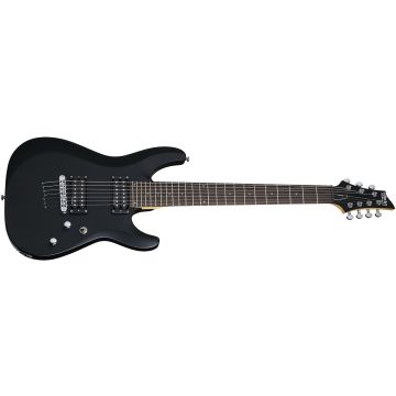 Schecter C-7 Deluxe guitar in Satin Black sku number SCHECTER437