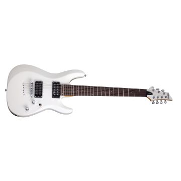 Schecter C-7 Deluxe guitar in Satin White sku number SCHECTER438