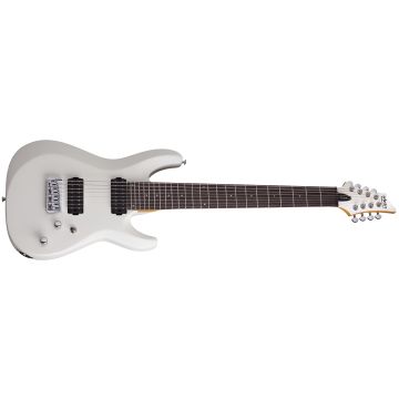 Schecter C-8 Deluxe guitar in Satin White sku number SCHECTER441