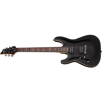 Schecter Omen-6 LH guitar in Gloss Black sku number SCHECTER2063