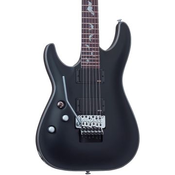 Schecter Damien Platinum-6 FR LH guitar in Satin Black sku number SCHECTER1184