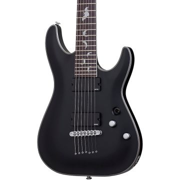 Schecter Damien Platinum-7 guitar in Satin Black sku number SCHECTER1185