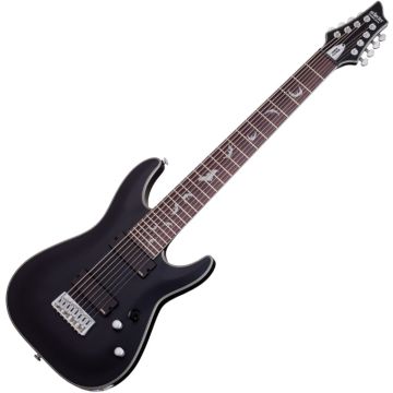 Schecter Damien Platinum-8 Electric Guitar Satin Black sku number SCHECTER1187