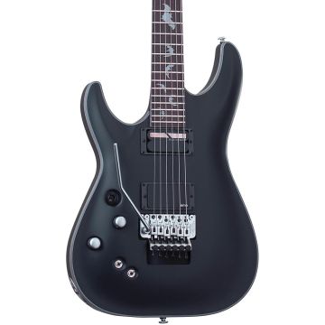 Schecter Damien Platinum-6 FR S LH guitar in Satin Black sku number SCHECTER1190