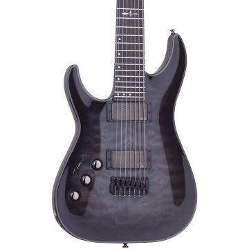Schecter Hellraiser Hybrid C-7 LH guitar in Trans Black Burst sku number SCHECTER1930