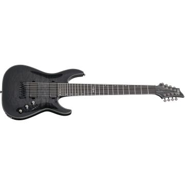 Schecter Hellraiser Hybrid C-8 guitar in Trans Black Burst sku number SCHECTER1925