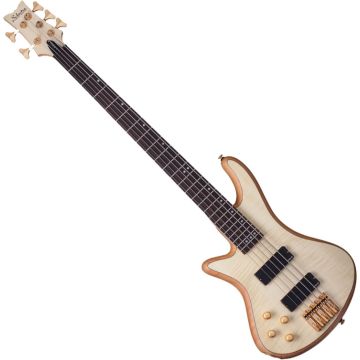 Schecter Stiletto Custom-5 LH bass in Natural Satin sku number SCHECTER2542