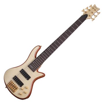 Schecter Stiletto Custom-6 bass in Natural Satin sku number SCHECTER2543
