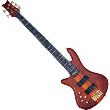 Schecter Stiletto Studio-5 LH bass in Honey Satin sku number SCHECTER2780
