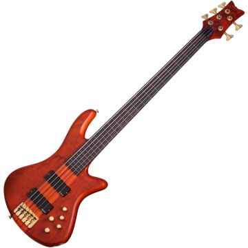 Schecter Stiletto Studio-5 FL bass in Honey Satin sku number SCHECTER2770