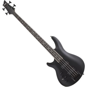 Schecter SLS Evil Twin-4 LH bass in Satin Black sku number SCHECTER1396