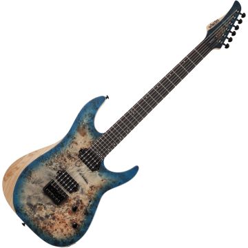 Schecter Reaper-6 guitar in Satin Sky Burst sku number SCHECTER1501