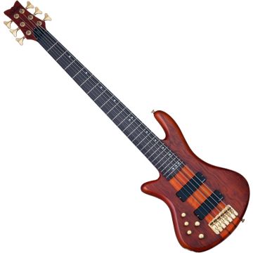 Schecter Stiletto Studio-6 LH bass in Honey Satin sku number SCHECTER2790