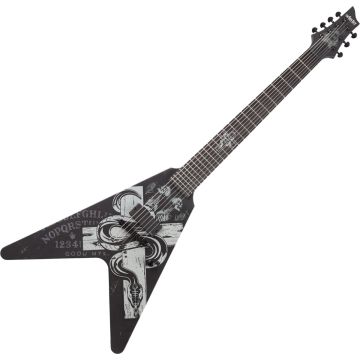 Schecter Chris Howorth V-7 guitar in Satin Black sku number SCHECTER334