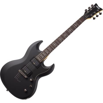 Schecter Demon S-II guitar in Satin Black sku number SCHECTER3664