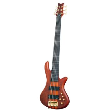 Schecter Stiletto Studio-6 FL bass in Honey Satin sku number SCHECTER2791