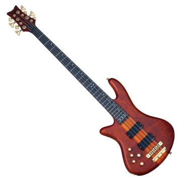 Schecter Stiletto Studio-8 LH bass in Honey Satin sku number SCHECTER2741