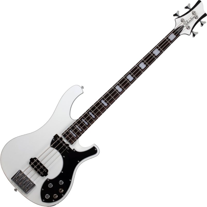 Schecter Stargazer4 Electric Bass Gloss White Las Vegas Guitars