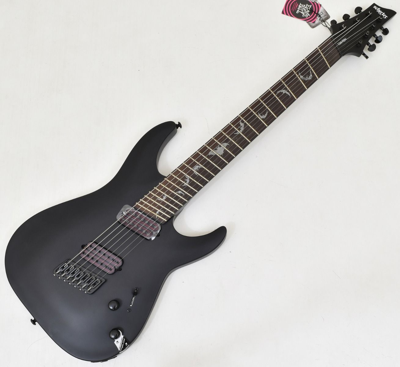 Schecter Damien-7 Multiscale Guitar Satin Black B-Stock 1195 | Las Veg