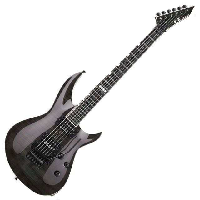 ESP E-II Horizon-III FM FR STBLK See-Thru Black Electric Guitar