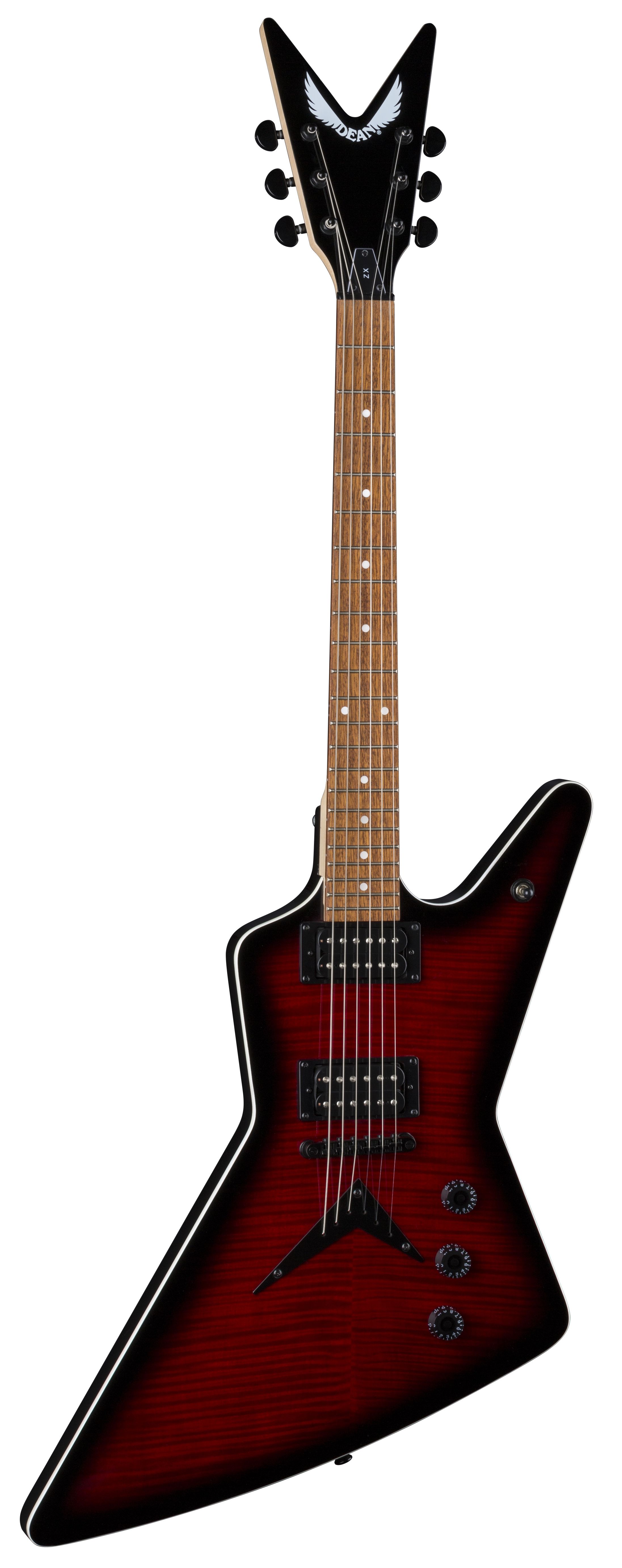 ディーン☆ dean-zx-flame-top-trans-red-