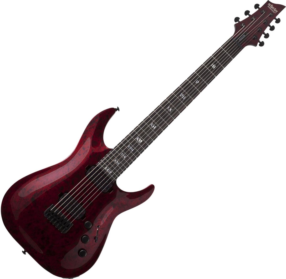 Schecter C-7 Apocalypse Electric Guitar in Red Reign