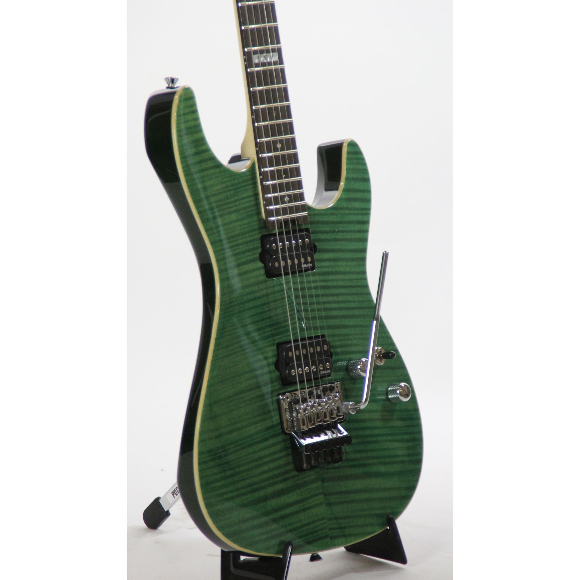 ESP E-II ST-2 Rosewood EGR Flame Maple Emerald Green