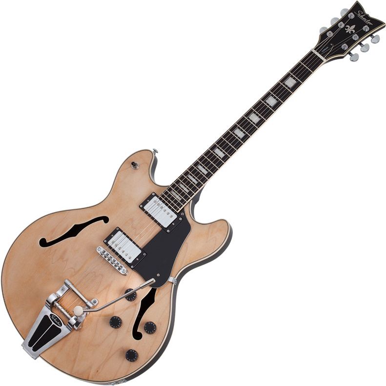 Schecter Corsair Semi Hollow Electric Guitar Gloss Natural