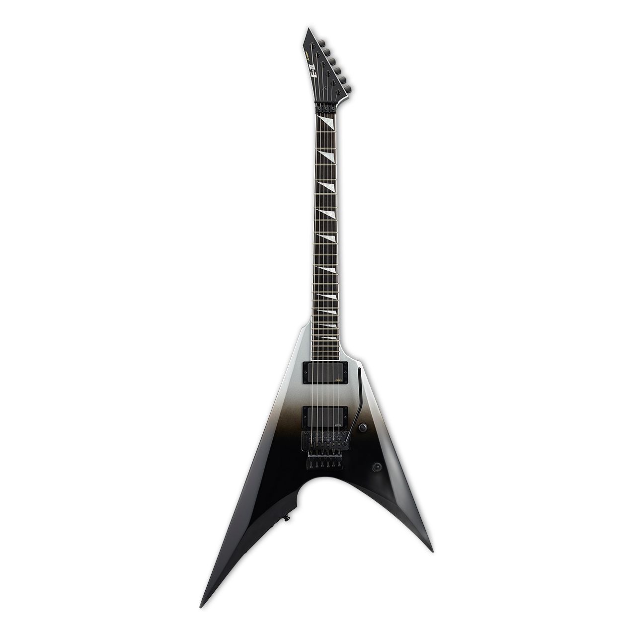 ESP E-II Arrow Black Silver Fade Electric Guitar w/Case