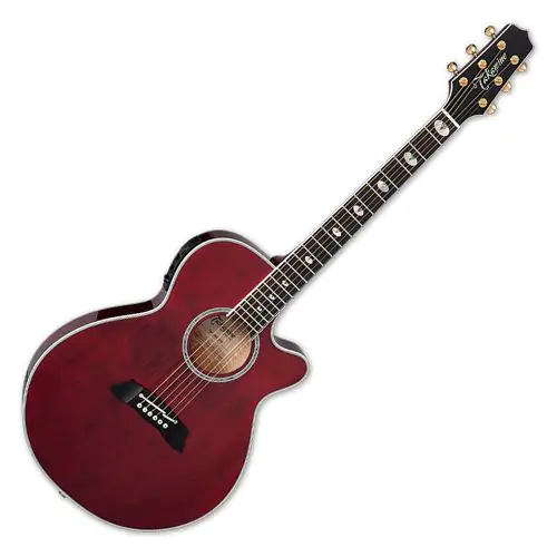 Takamine TSP158C STR Acoustic Electric Guitar See Thru Red Gloss sku number TAKTSP158CSTR