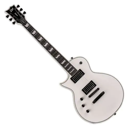 ESP LTD EC-1001T CTM Left Handed Electric Guitar Snow White sku number LEC1001TCTMSWLH