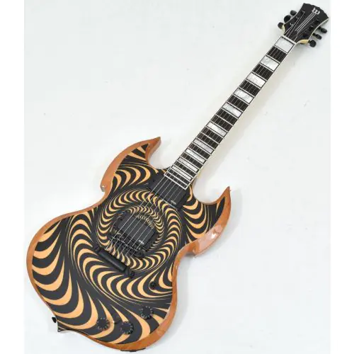 Wylde Audio Barbarian RawTop Electric Guitar Psychic Bullseye B-Stock 0051 sku number WYLDE4525.B 0051