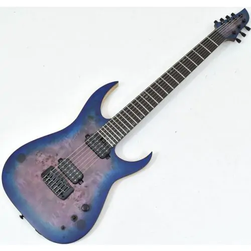 Schecter Keith Merrow KM-7 MK-III Artist Electric Guitar Blue Crimson B-Stock 0355 sku number SCHECTER303.B 0355