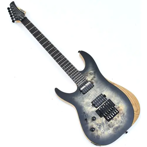 Schecter Reaper-6 FR-S Left Handed Electric Guitar Satin Charcoal Burst B-Stock 1852 sku number SCHECTER1514.B 1852