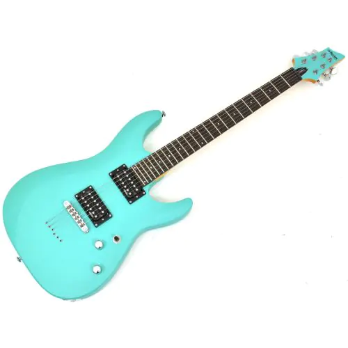 Schecter C-6 Deluxe Electric Guitar Satin Aqua B-Stock 0191 sku number SCHECTER428.B 0191