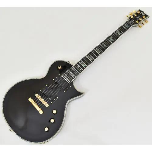 ESP LTD Deluxe EC-1000 Black Guitar B-Stock 0065 sku number LEC1000BLK.B 0065