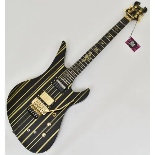 Schecter Synyster Custom-S Guitar Gloss Black Gold B-Stock 2146 sku number SCHECTER1742.B 2146