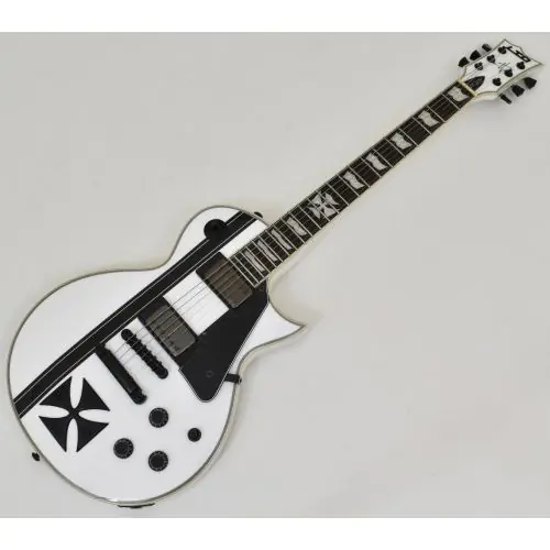 ESP LTD James Hetfield Iron Cross Guitar Snow White B-Stock 0480 sku number LIRONCROSSSW.B 0480