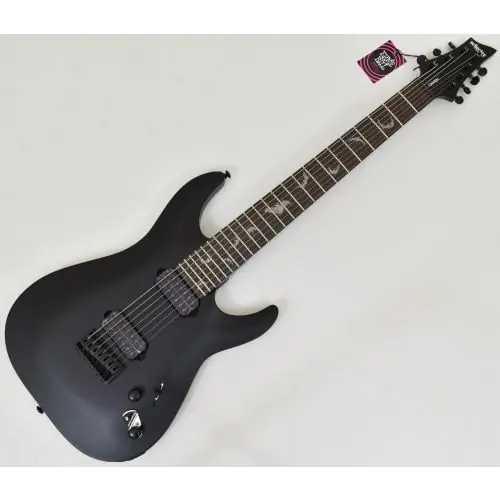 Schecter Damien-7 Guitar Satin Black B-Stock 1627 sku number SCHECTER2472.B 1627