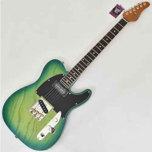 Schecter PT Special Guitar 3-Tone Aqua Burst Pearl B Stock 0374 sku number SCHECTER668.B 0374